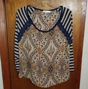 3 quarter sleeve top